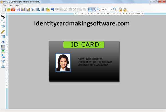 Identity, card, label, maker, software, designs, colorful, ID, badges, line, rectangle, ellipse, pencil, text, font, image, designing, tool, generates, professional, visitor, student, employee, identification, coupon, advance, print, facility