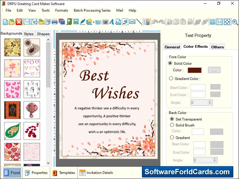 Greeting card designing application, create customized festival cards, Christmas card developing tool, create versatile invitation cards, customized card building application, seasonal card making software, New Year card crafting utility