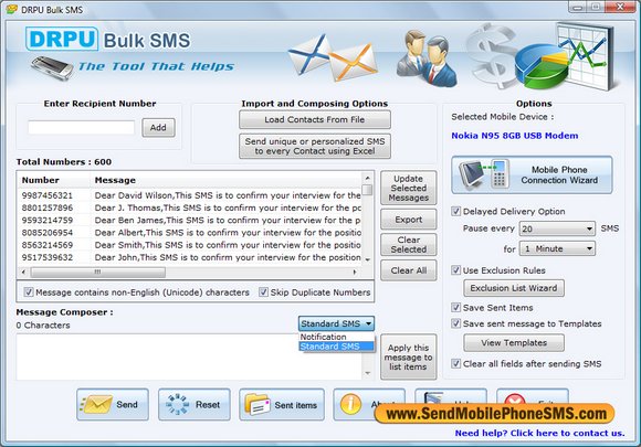 Gateway, SMS, send, several, text, messages, application, broadcast, seasonal, greeting, job alert, tool, deliver, national, international, information, mobile, numbers, connecting, GSM, phone, software, transfer, seasonal, notification, worldwide