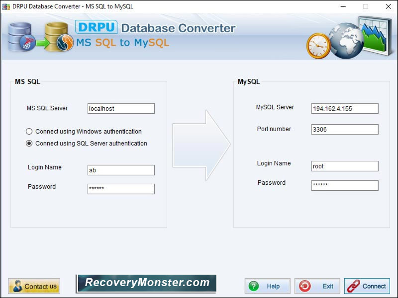 Database, converter, software, transform, single, multiple, MSSQL, table, rows, columns, MySQL, files, primary, constraint, key, default, null, value, foreign, download, Windows, interface, tool, merge, data, attribute, maintain, integrity