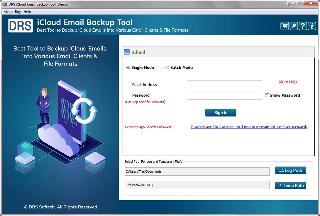 iCloud Email Backup Tool, iCloud Backup Tool, iCloud Backup Software