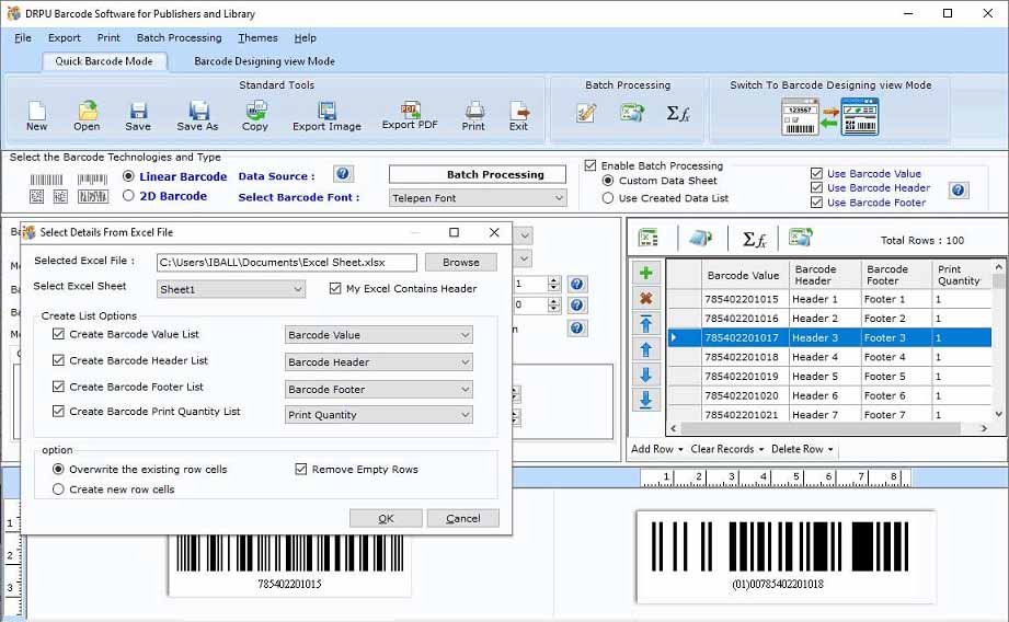 Publishing Industry Barcode Label Maker, Barcode Labeling Tool for Library Books, Library Books Barcode Label Generator, Barcode Label Creator for Publishers, Barcode Labeling Program for Libraries, Excel Barcode Labeling for Publishers