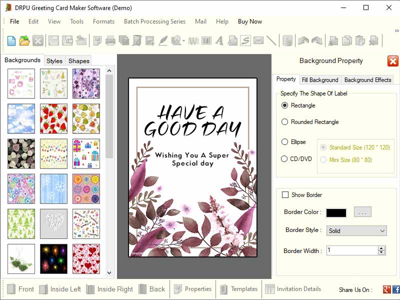 Greeting Cards Maker Application, Custom Greeting Cards Printing Software, Customize Photo Greeting Cards Maker, Greeting Cards Printing Application, Greeting Cards Barcode Labeling Tool, Personalized Greeting Cards Making Tool