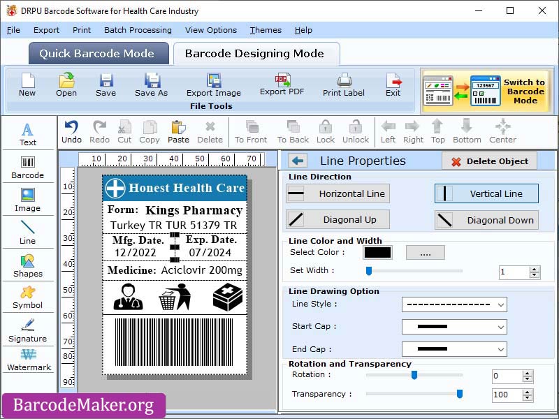 Medical Barcode Designing software, Healthcare Equipment Labeling Software, Bulk Medical Label Printing Program, Label Generator for Healthcare Industry, Pharmaceutical Barcode Maker Program, Hospital Barcode Printing Software