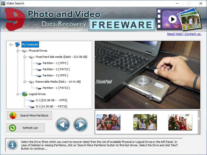Download Photos Recovery Software, Freeware Deleted Image Recovery Tool, Deleted Photo Recovery Software, Photo and Video Recovery Program, Advance Videos Recovery Software, Photo Recover Software for Window, Best Photo Recovery Application