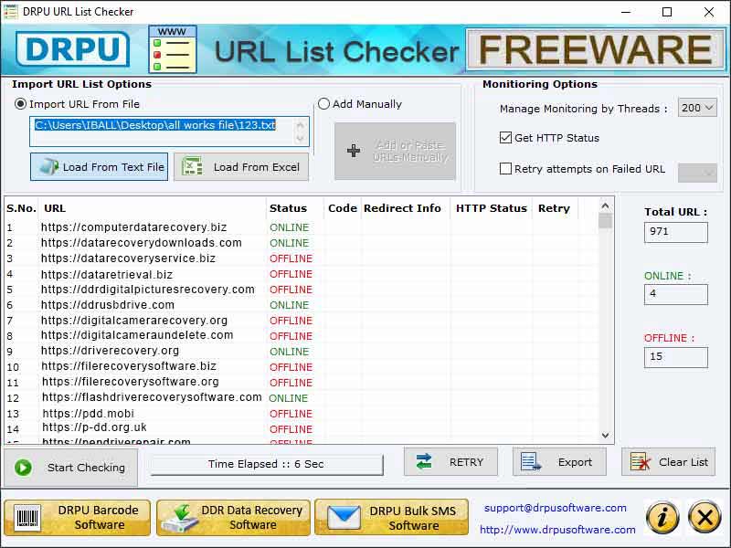 URL Tester Software, Secure Link Verification Tool, URL List Checker Application, Broken Link Analyst Software, Free URL Checker Application, Download URL Testing Program, Site Link Checker Software, Bulk URL Tester Tool, Dead Link Checker Software