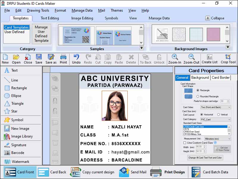 Student ID Cards Designing Software, Identification Card Generating Program, Identity Card Creating Application, Student Identification Card Maker, Scholar ID Cards Designing Software, ID Card Generating Application, Identity Card Creating Tool