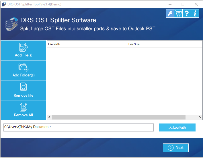 Mac ost splitter, split mac ost files, Mac ost file splitter, Split large mac ost file, break mac ost file