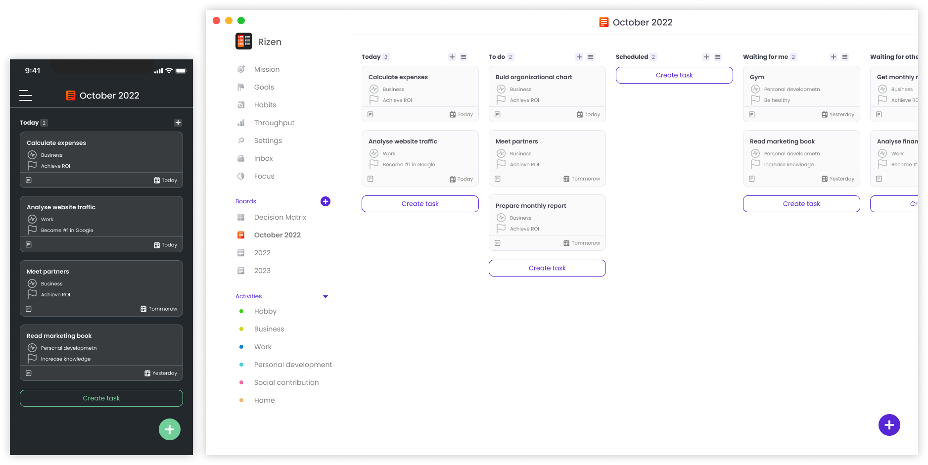 daily planner,goal tracker,habit tracker,schedule timer,task planner,task tracker,time management,to do planner