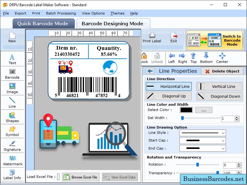 Barcode Program for Distribution Industry, Barcode Asset Tracking, Company Barcode Sticker Generator, Manufacturer Label Designing Software, Barcode Creating Tool, Barcode Inventory Software, Barcode Package Delivery Application, Barcode Maker Tool