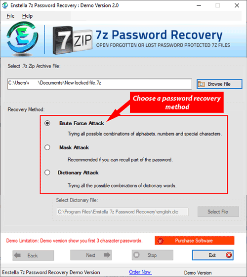 7z password recovery, recover 7z password, recover lost 7z file password,7z password