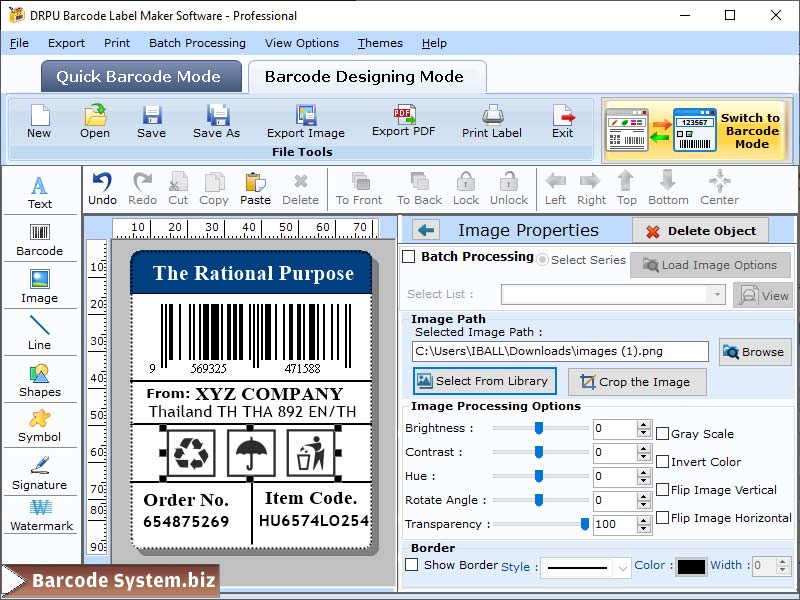 Barcode, tags, design, utility, create, customized, logos, colored, coupons, generate, application, produce, print, multiple, bulk, holograms, stickers, make, software, tool, ellipse, shapes, circular, linear, 2D, font, Windows, computer, program