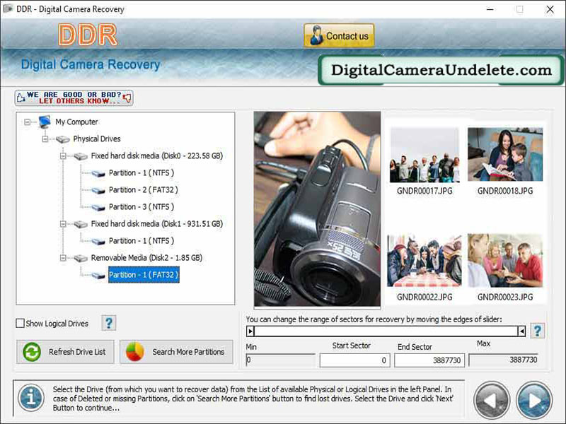 Unformat, digital, camera, memory, card, pictures, recovery, software, unerase, erased, deleted, jpg, bmp, gif, midi, images, snaps, audio, video, files, formatted, digicam, undelete, utility, recover, restore, corrupted, photos, rescue, lost, clips