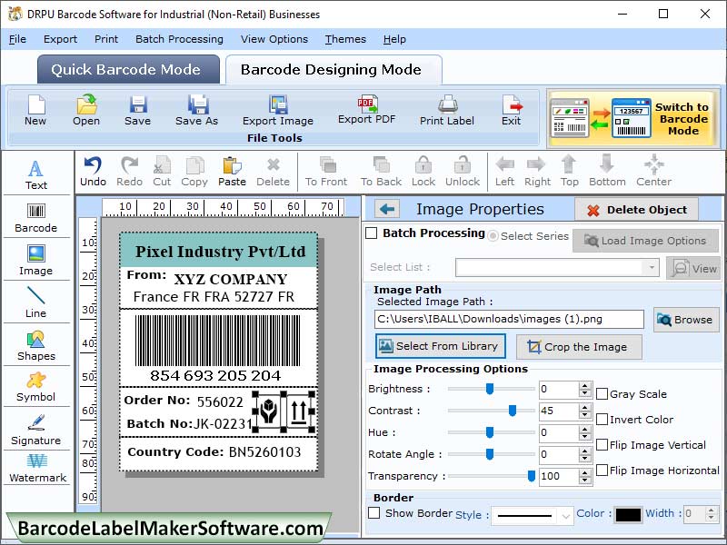 Advance barcode maker for warehousing, inventory barcode designer utility, manufacture barcode label generator, barcode labeling program, best label generator tool, create retail barcode label, barcode printing application