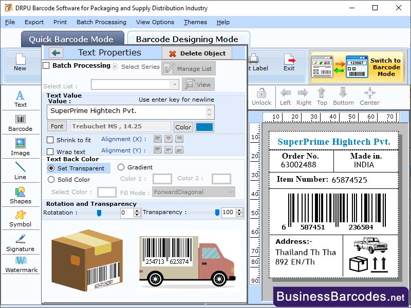 Barcode Creator Tool for Supply, Label creator Application, Industrial barcode Maker Software, Distribution Industry Label designer, Inventory Barcode Printing Program, Label Creator Application Windows, Supply Chain Making Software