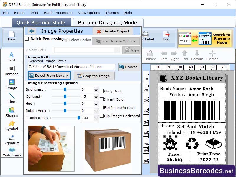 Barcode Maker Software for Publisher, Publisher Barcode Generator Tool, ISBN NumberGenerator Tool, Library Label Maker Application, ISBN Barcode Label Scanner, Window Barcode Generator for Publisher