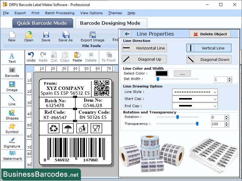Multiple Label Maker Software, Barcode Creator Tool for Packaging, Industrial Barcode Designer Tool, Label Creator Program for Inventory, Advance Barcode Maker Software, Application for Barcode, Logistic Barcode Designer Program