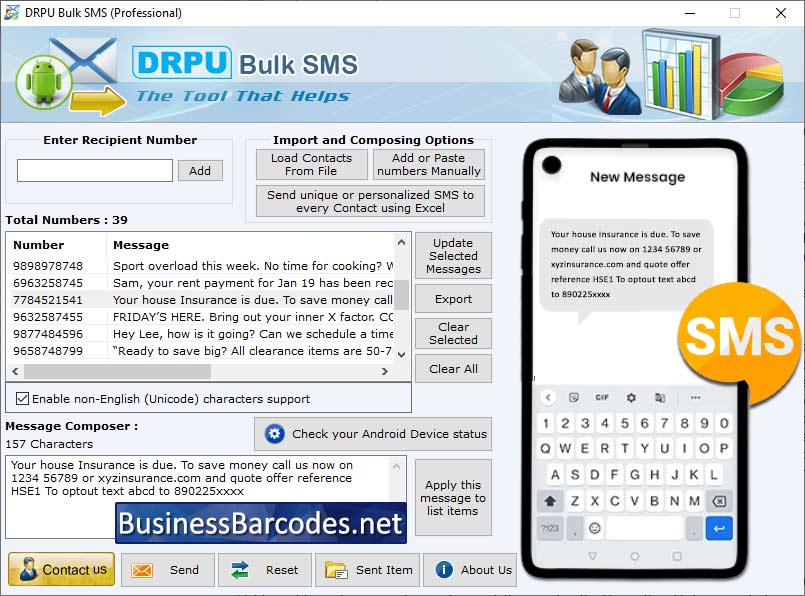 SMS Managing Software, Bulk Text Message Sending Tool, Program for Ecommerce Business, SMS Content Creator Program, Software for Managing SMS, Business Bulk SMS Marketing, Bulk Text Message Software, Text Message Tool for Institution