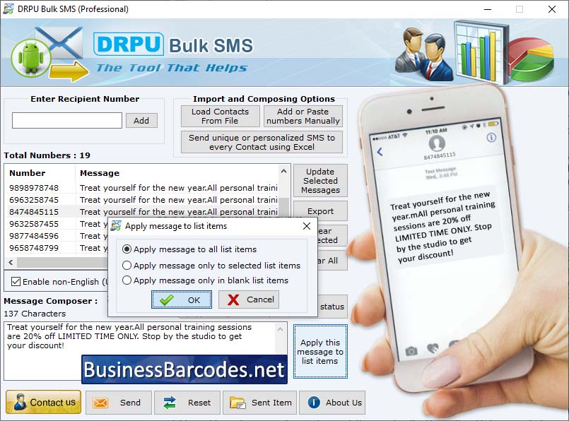 Bulk SMS Sender for Track Delivery, SMS Sender Tool for Data Security, Bulk SMS Sender for Instant Messages, Bulk SMS Sender for Mass messaging, Bulk SMS Tool for Database Management, Bulk SMS Software for Customer Support