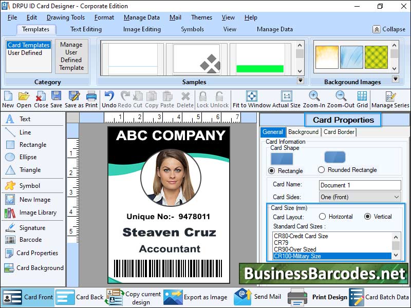 Mac ID Card Badge Designer, Mac ID Card Designer Corporate Edition, ID Card Maker for Mac OS, Identification Card Maker for Employee, Design Student Identity Card for Mac, Printing Mac ID Card Maker Software, Customize Mac Visitor ID Badge Program