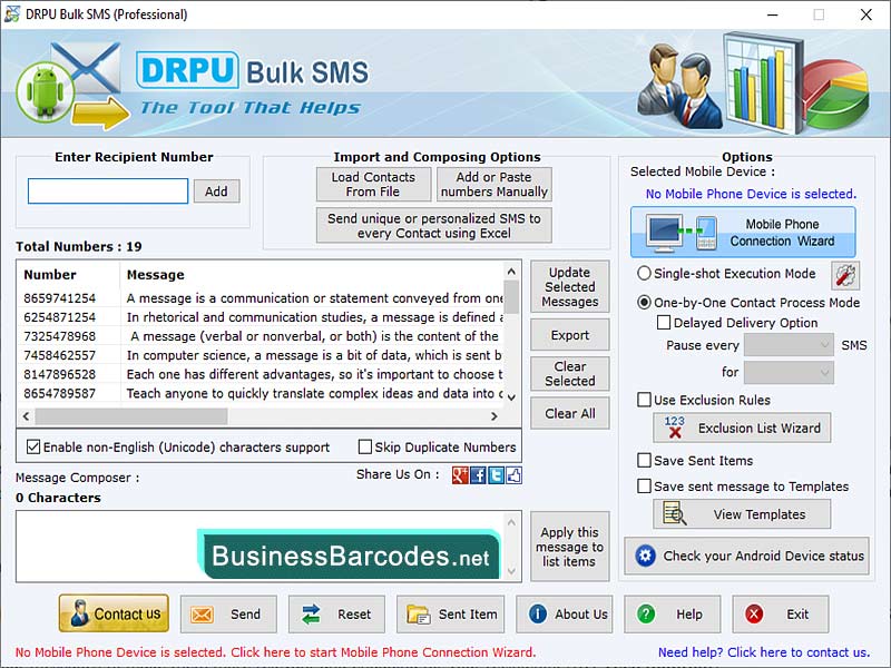 Business Bulk SMS Service provider, Industrial Messaging Application, Windows Supportable Messaging Tool, Text Messaging Program For Android, Technical SMS Messaging Program, Messages Sender Application, Bulk Messaging Receiver Program