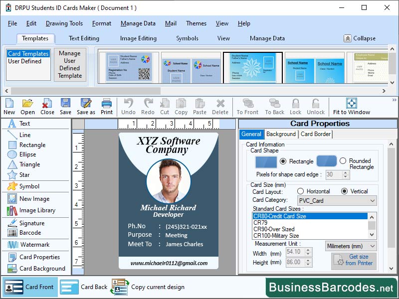 Print and Design ID Card Software, Custom ID Card Software for Business, ID Card Maker Application, Printing and Encoding ID Card Software, ID Card Generator Software, ID Card Maker Software for Window, Creating ID Card Application