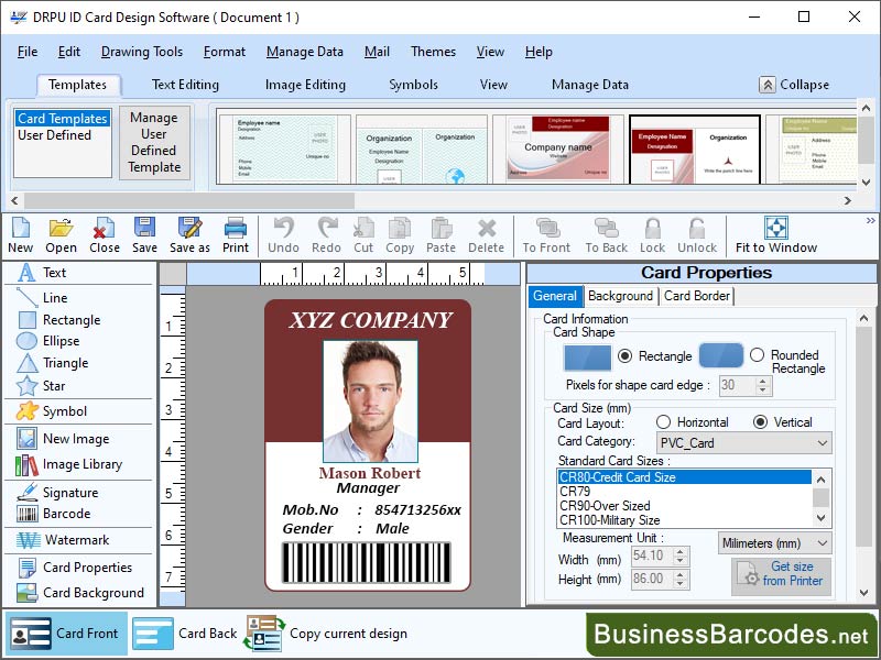 Create Custom ID Cards Application, ID Card Maker Application, Card Designing Software, Visitor Pass Creator Application, Gate Pass Generator Software, Student ID Card Maker Application, Design Card Layout Tool, Create ID Cards With Different Designs