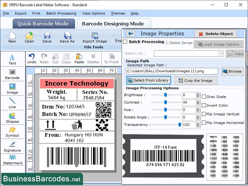 ITF 14 Barcode Encoding Method, Readability of ITF 14 Labels, Characters Encoded ITF 14 Labels, ITF 14 Barcode Reader Application, Data Encoder Barcode Labels, Length of ITF Barcode Labels, High Quality Barcode ITF Labels, Interleaved 2 of 5 Barcodes