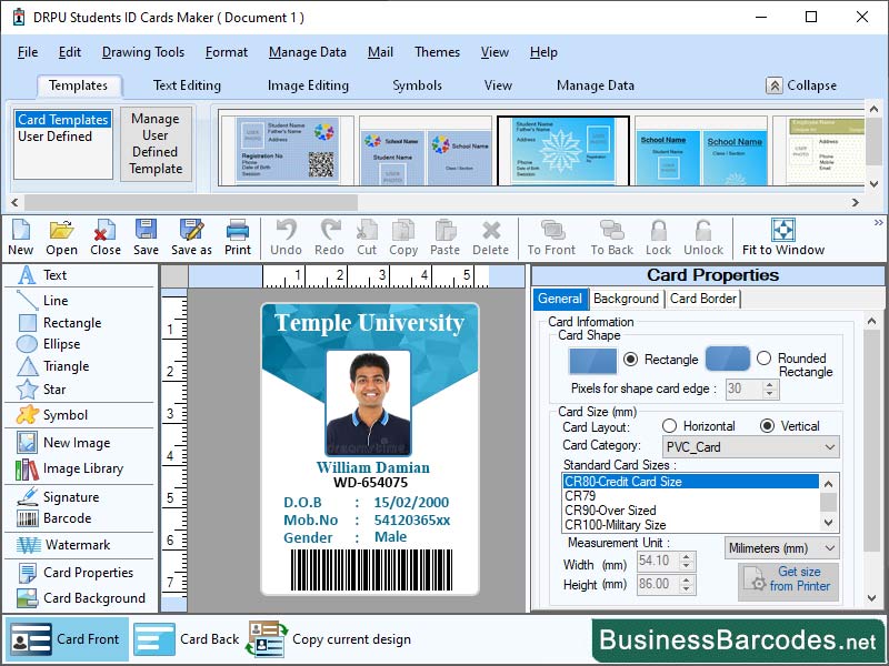 Maintaining Student ID Badge, Student ID Badge Designing, ID Badge Design Software, Student ID Badge App, Designing ID Badge Application, Organizing ID Badge Software, Create and Print for Id Badge Program, Creating ID Badges Design