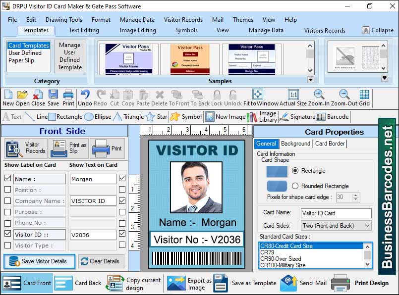 Professional Visitor Id Card Software, Customizable Visitor Id Card Maker Tool, Free Visitor Id Card Application, Install Visitor ID Card Maker App, Create Custom Id Card Software, Printable Guest Id Card Templet, Visitor Entry Card Maker Software