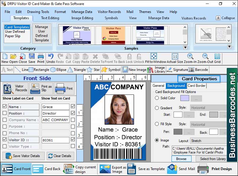Visitor ID Card Designing Software, Windows ID Card Designer Software, ID Card Printing Tool, Reliable Card Designer, Visitor ID Card Software, Industrial ID Card Maker Application, Organizational ID Card Creator Tool, ID Card Maker Application