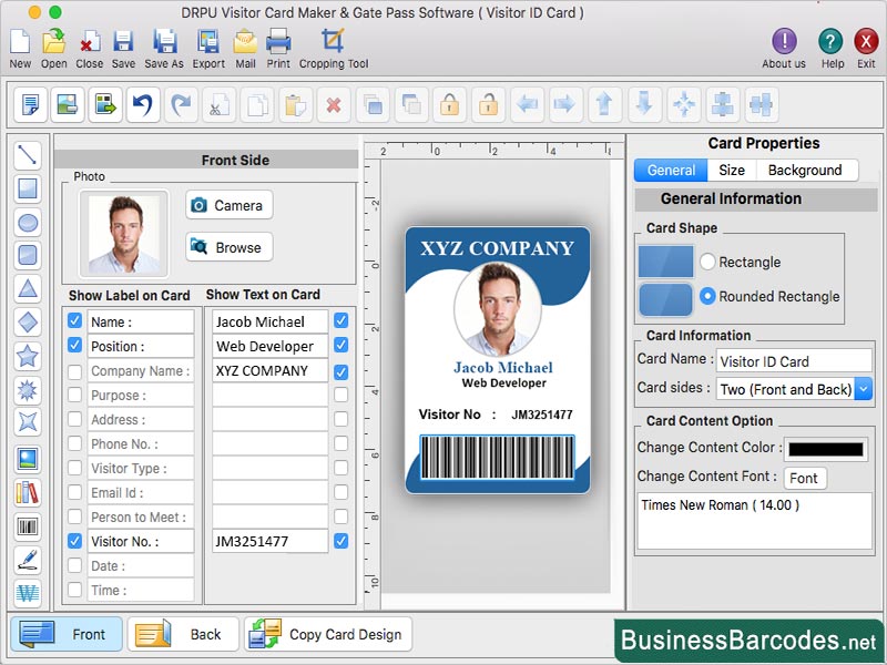 Visitor Identity Card Maker for Mac, User-Friendly Visitor Id Card Maker, Integrated Software Mac Visitor Id, Securable Utility for Visitor Id Card, Mac Employee Identification Cards, Employee Card Maker Software, Simple Software for Visitors Cards