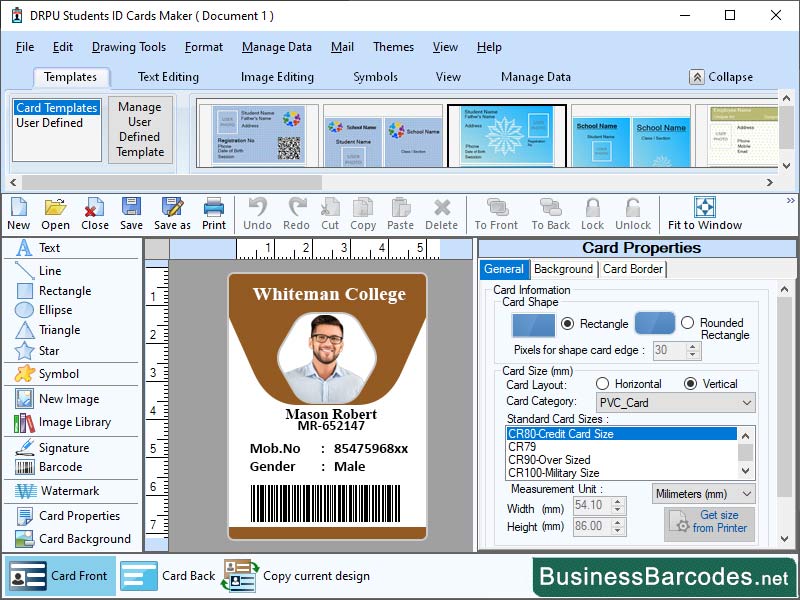 Productive Student Id Card Software, Efficient Identity Card Maker Tool, Identity Card Creation, Enhanced Id Card Management Tool, Analytic Tool for Id Card, Flexible Identity Card Maker Software, QR Secured Identity Card Maker, Student Card Maker