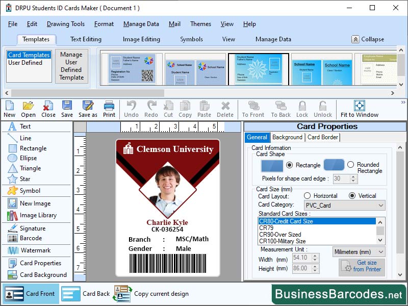 ID Card Printing Application, Advanced Student ID Card Creator, Software for ID Card Generating, Student ID Card Creator for Android, Printing and Modifying Own ID Card, ID Card Customization Application, Download and Install ID-Card Maker Tool