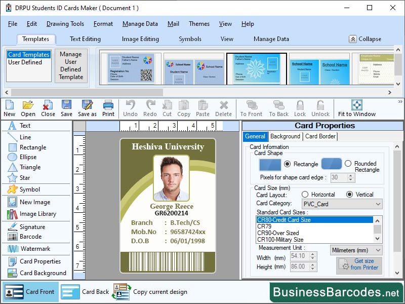 Student ID Card Creator Application, Download ID Card Software, Student ID Card Data Managing Software, ID Card Printing Tool for Universities, Professional ID Card Generator, Student ID Card Customization Software, Id Card Printing Application