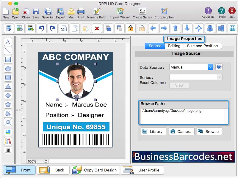 Mac ID Card Maker Software, Print ID Card for Mac, ID Badges Creator for Mac, Employee ID Badges Maker, Student ID Card Creator App, Visitor ID generator Tool, ID Card Designing software for Mac, Employee ID Badges Maker, Gate Pass Maker App
