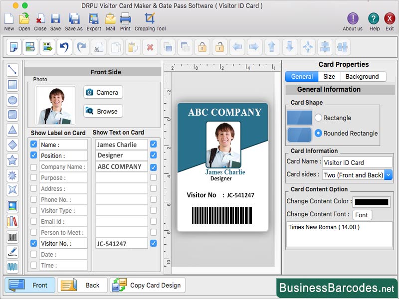 Visitor ID Badge Maker Tool for Mac, Visitor Pass Card Tool for mac, Generate Mac Visiting ID Card Software, Scanning Mac Visiting ID Cards App, Mac Visiting ID Card, Mac Visiting ID Cards for Business, Visitor Management Application