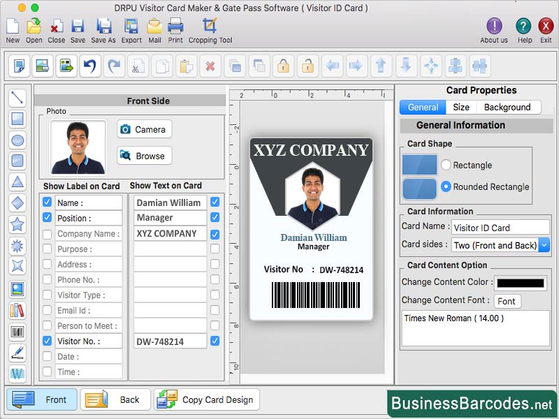 Mac Design Visitors ID Card Maker App, Generate Mac Visitors ID Card Tool, Mac Gate Pass ID Card Application, Visitor ID Card Software for Mac, Create Mac Visitors ID Card Tool, Customized Mac Visitors ID Card, Printable Gate Pass ID Card for Mac