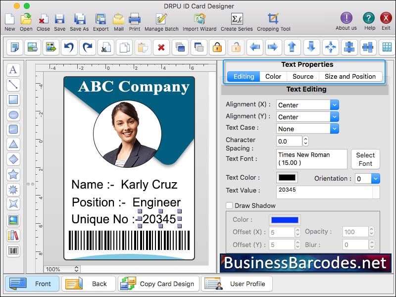 ID Badges Maker Software for Employee, Design ID Card for Mac, Free ID Maker Software, ID Badges Creator Tool, Custom ID Card Maker Application, Mac ID Badges Generator, Print ID Card Software, Easy Badges ID Card Software, Visitor ID Creator App