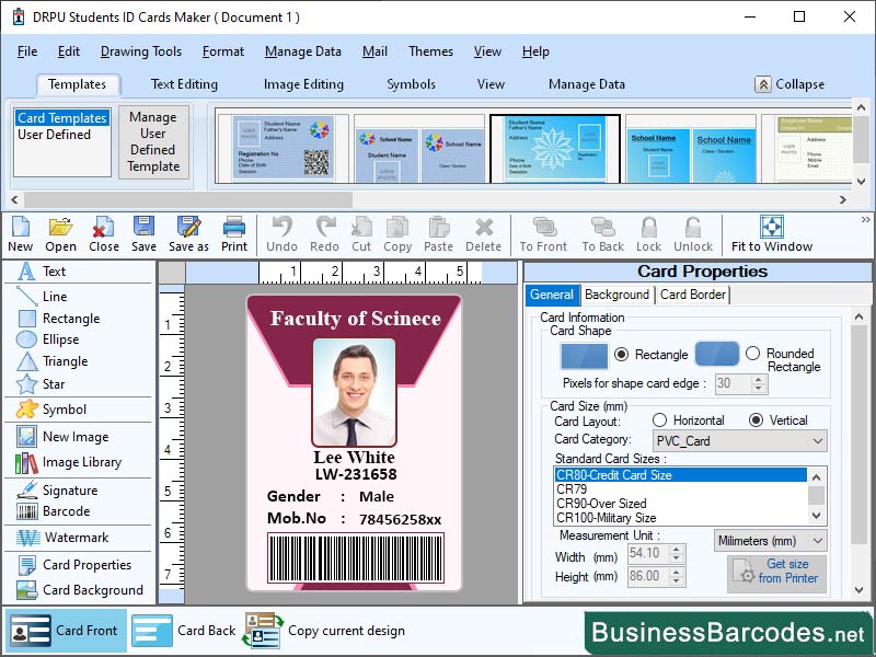 Designing Student ID Card, Student ID Card Maker Tool,Printing Student ID Card Software, Custom Printed Student ID Card, Generate Student ID Card Software, Student ID Card Design Templates, Identity Card Creator System, Student ID Badges Platform