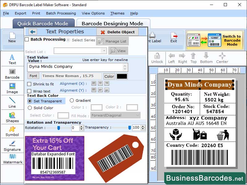 Professional Data bar Expanded Barcode, Windows Expanded Barcode Creator Tool, Expanded Barcode Generator Application, Industrial Expanded Barcode Maker Tool, Expanded Barcode Customization Program, Install Barcode Maker Application