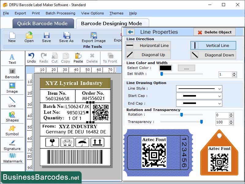 Universal Product Code Software, European Article Number Barcode, Code128 Labels Generator, Quick Response Barcode Maker, Data Matrix Barcode Labelling, Code39 Barcode Label Maker, International Standard Book Number, Retail Industry Barcode Labelling