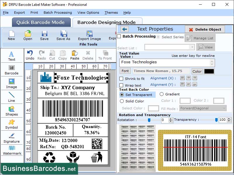 ITF-14 Barcode Designing Software, Barcode ITF-14 Maker Application, ITF-14 Barcode Generator Program, Program for ITF-14 Barcode Creating, Professional ITF-14 Barcode Maker Tool, ITF-14 Barcode Customizing Program, Reliable ITF-14 Barcode Designer