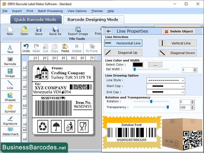 Databar Barcode Software for Business, Linear Barcode Maker Software, Encoded Databar Barcode App, Generate Encoded Data for Databar Barcode, Scanning Tool for Databar Barcode, Tracking Software for Databar Barcode, Inventory Tracking Barcode Tool
