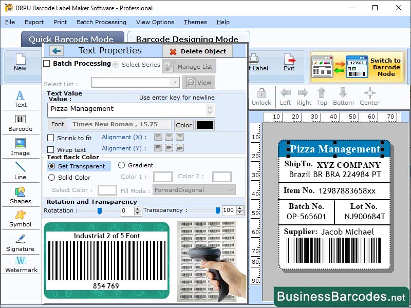 Encoded Industrial 2 of 5 Barcode Maker, Industrial 2 of 5 Barcode Application, Warehouse Management for 2 of 5 Barcode, Generate Industrial 2 of 5 Barcode Tool, Print Industrial 2 of 5 Barcode Designing App, Download 2 of 5 Barcode Maker Program