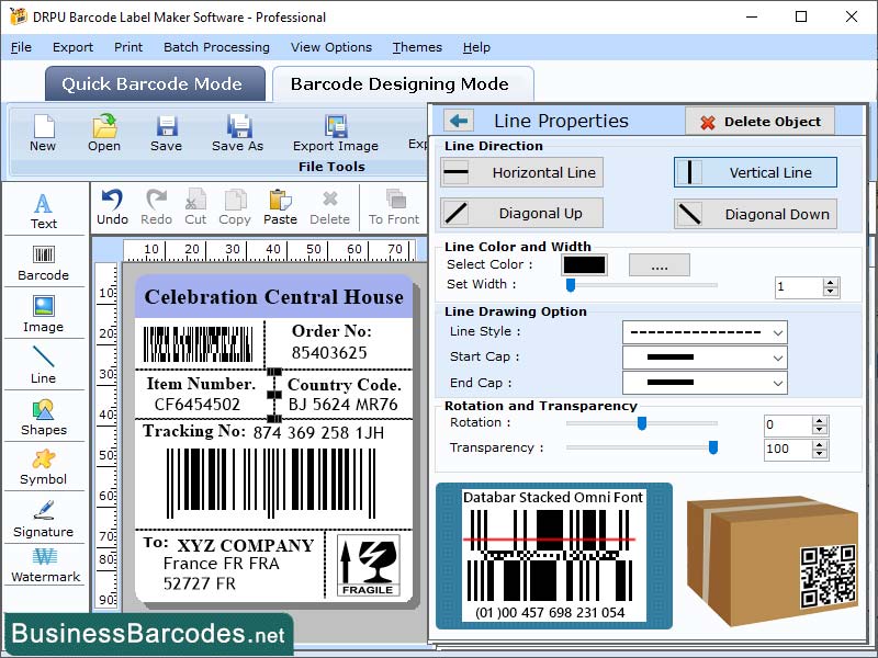 Databar Stacked Omni Barcode, 2D Stacked Barcode, Generate Databar Stacked Omni Barcode, Printing DSO Barcode, 2D Stacked Barcode Scanned, Internationally DSO Barcode, Tracking Product for Barcode, Inventory Management Barcode, Barcode Scan Software