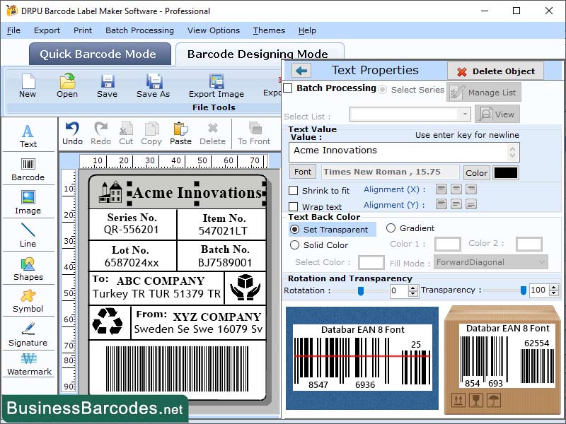 EAN8 Barcode Software, Generating EAN8 Barcode Tool, Customize Barcode Label, Designed EAN8 Barcode Label, Creating Barcode Label Software, Scanning EAN8 Barcode Tool, Online Barcode Generate Tool, Industry for EAN8 Barcode, Printing EAN8 Barcode