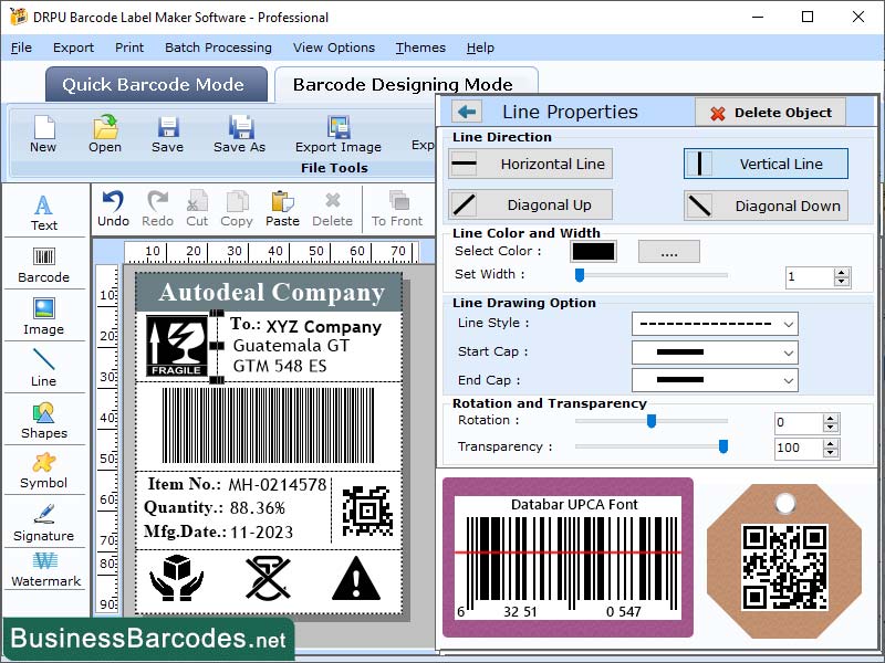 Databar UPCA Barcode Tool, Universal Product Code-A Barcode, Tracking Product for UPCA barcode, Encoded Databar UPCA Barcode, Logistics Industry Barcode, Databar UPCA Barcode Scanner, Manufacturing Barcode Tool, Inventory Management for Barcode