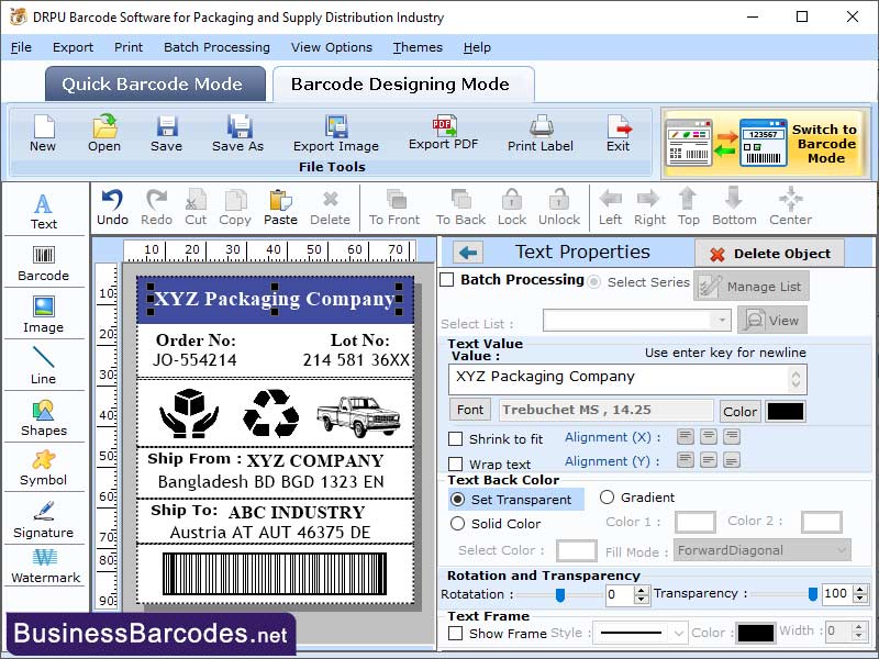 Distribution Industry Barcode Maker, Business Barcodes for Distribution Industry, Distribution Barcode Label Application, Download Business Barcode Maker Software, Window Distribution Barcode Generator, Print Business Barcode Label for Distribution