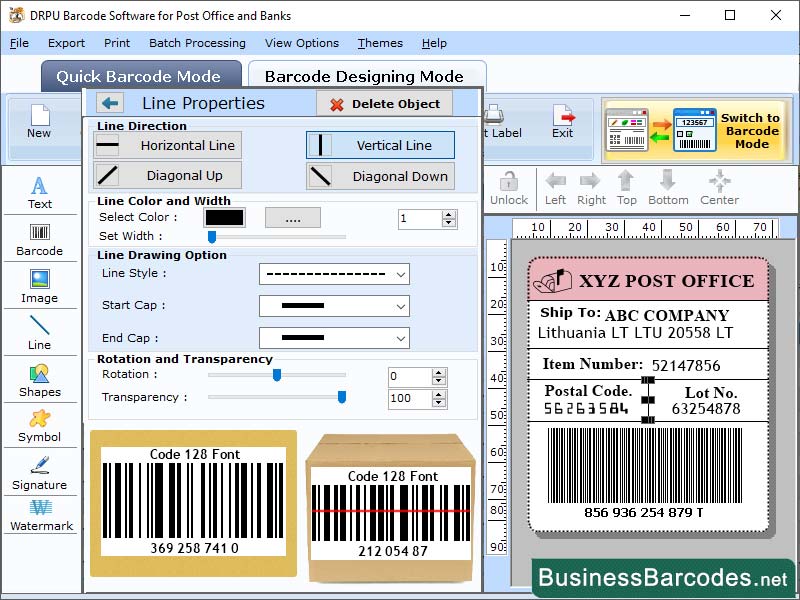 Post Office Barcode Tracking Software, Bank Barcode Labelling Program, Barcode System for Post Offices, Postal Barcode Generating Tool, Business Barcoding App for Postal, Encoding Barcode App for Post Office, Download Banking Barcode Printing Tool